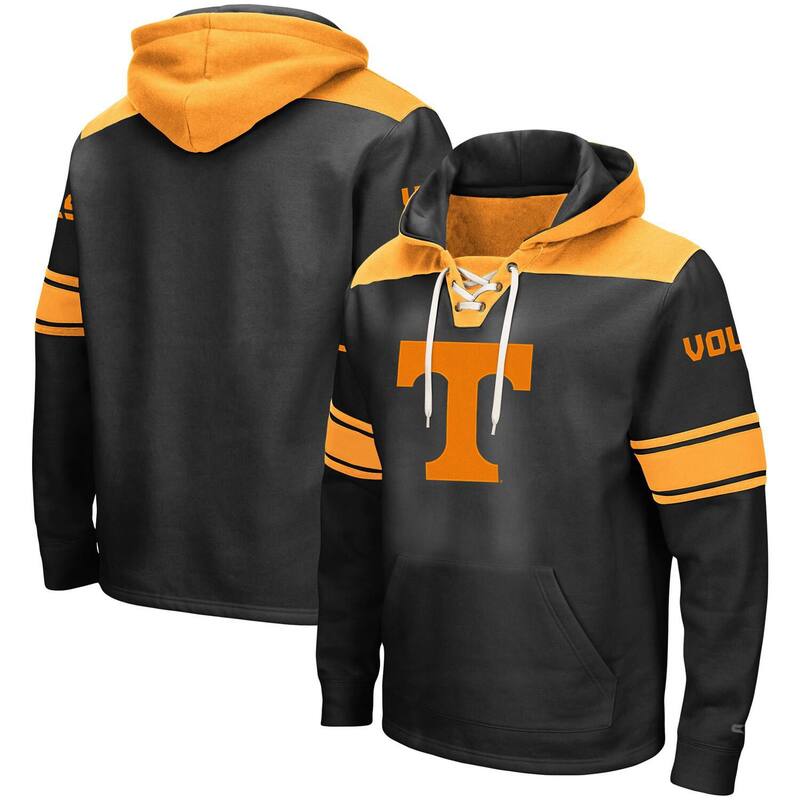 コロシアム レディース トップス Tシャツ レース パーカー Men's Colosseum Black Tennessee Volunteers 2.0 Lace-Upullover Hoodie Ten Black ブラック