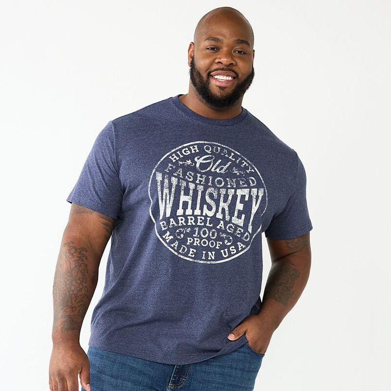 アンブランデッド メンズ トップス Tシャツ トール グラフィック Unbranded Big & Tall Old Fashioned Whiskey Graphic Tee No Color