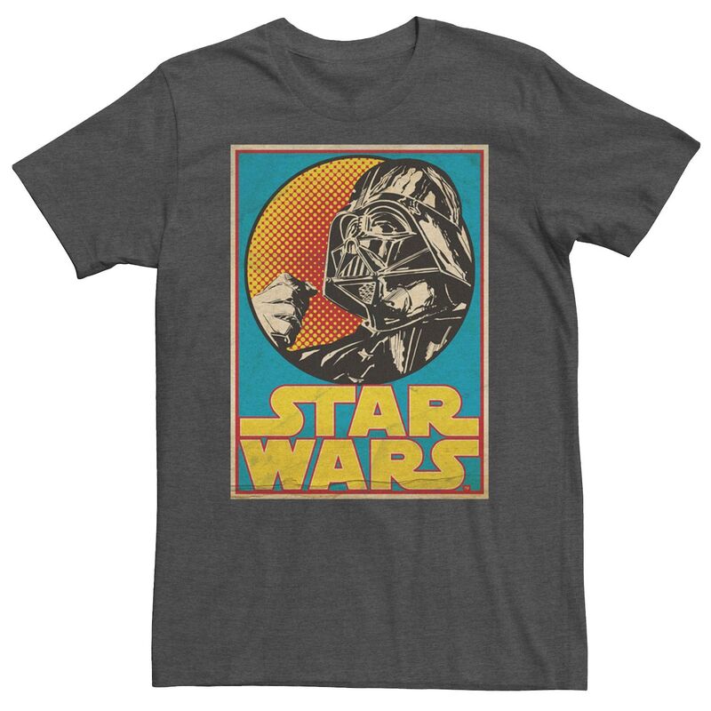 スター ウォーズ レディース トップス Tシャツ ヴィンテージ Men'star Wars Darth Vader Vintage Card Tee Charcoal Heather チャコール