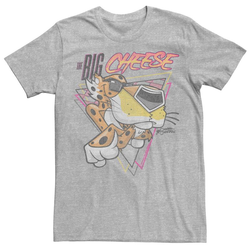 アニメキャラクター レディース トップス Tシャツ グラフィック Licensed Character Men's Cheetos Chester The Big Cheese Triangles Graphic Tee Athletic Heather ヘザー