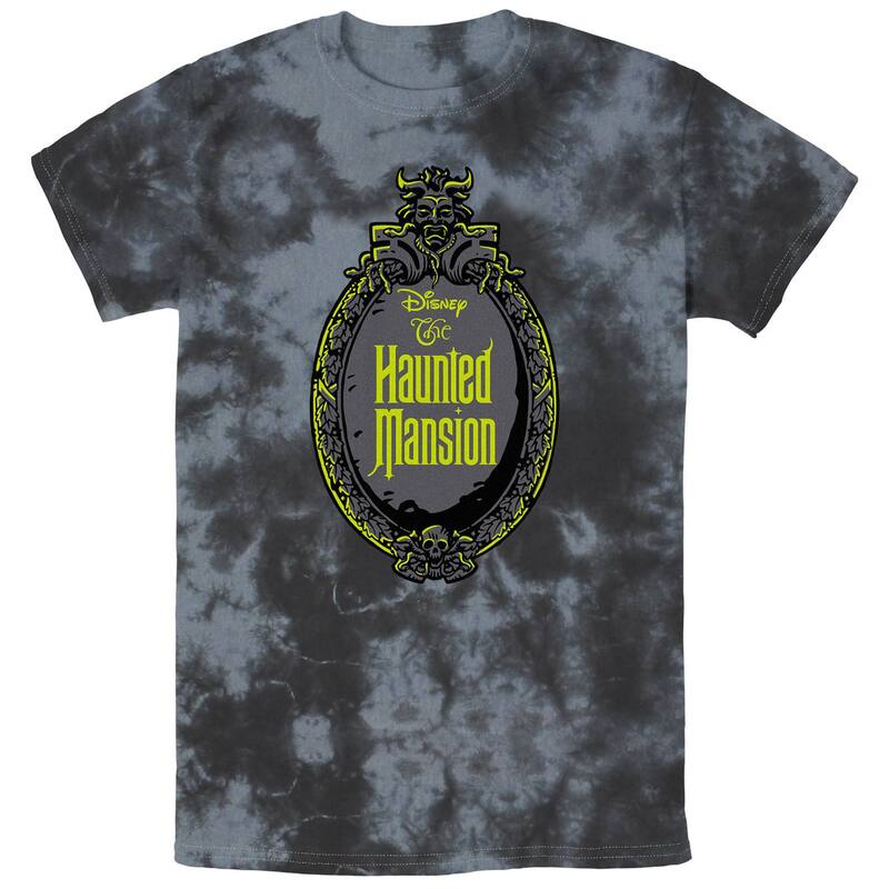 アニメキャラクター レディース トップス Tシャツ グラフィック Licensed Character Men's The Haunted Mansion Mirror Frame Graphic Tee Black Charcoal ブラック