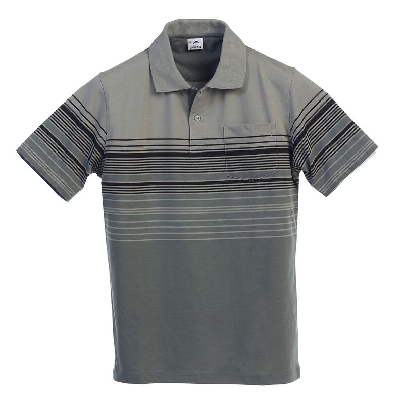 ジョベルティ レディース トップス Tシャツ ポロシャツ Gioberti Men'striped Polo Shirt With Pocket - Yarn Dye Gray グレー｜ReVida 店