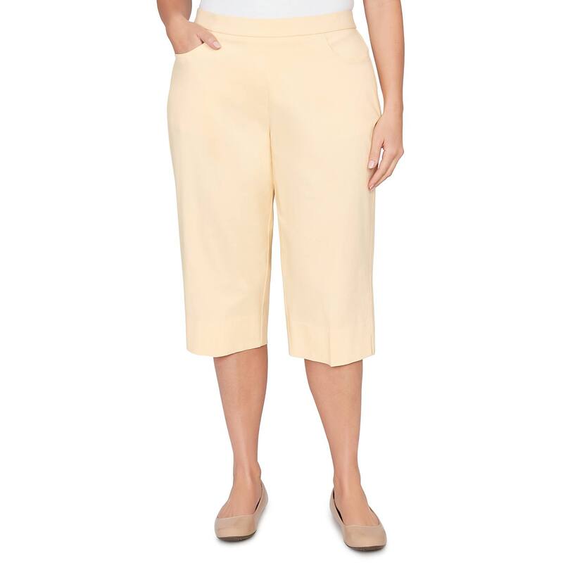 アルフレッド ダナー レディース ボトムス 心地好いズボン下 つけ加える大きさ Plusize Alfredunner Pastel Millenium Allure Clamdigger Pants Buttercup