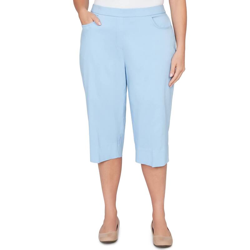 アルフレッド ダナー レディース ボトムス 心地好いズボン下 つけ加える大きさ Plusize Alfredunner Pastel Millenium Allure Clamdigger Pants Cornflower