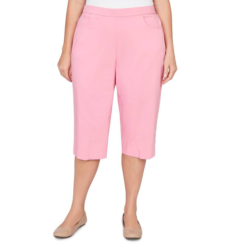 アルフレッド ダナー レディース ボトムス 心地好いズボン下 つけ加える大きさ Plusize Alfredunner Pastel Millenium Allure Clamdigger Pants Pink サクラ色
