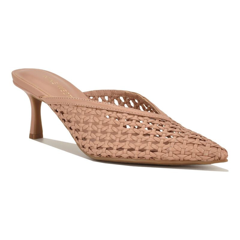 ナインウェスト レディース シューズ パンプス Nine West Amelli Women's Pointy Toe Slip-On Mule Dress Pumps Light Natural｜ReVida 店