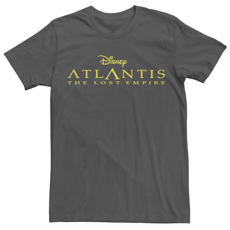ディズニー レディース トップス Tシャツ エンパイア ロゴ Disney's Atlantis The Lost Empire Men's Logo Tee Charcoal チャコール｜ReVida 店