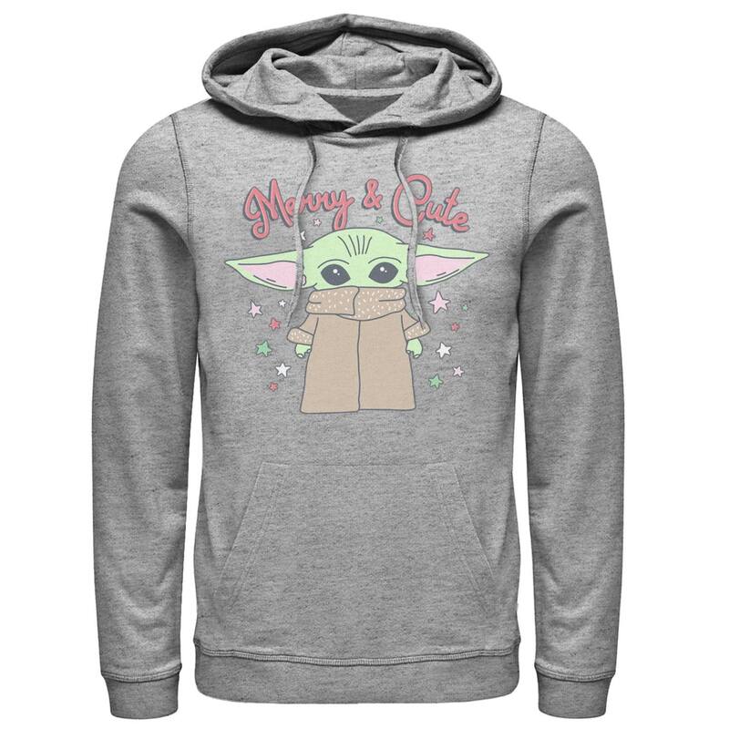 はやりっ子 ウォーズ レディース トップス プルオーバー パーカー Men\u0027star Wars: The Mandalorian The Child Christmas Merry \u0026 Cute Hoodie Athletic Heather ギョリュウモドキ