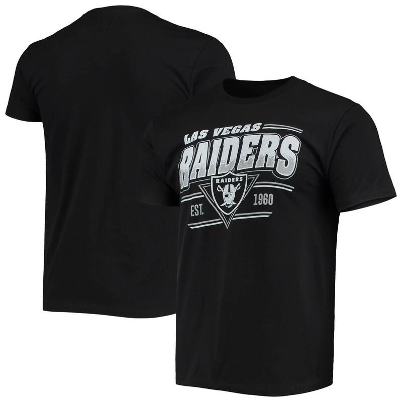 アンブランデッド レディース トップス Tシャツ Unbranded Men's Junk Food Black Las Vegas Raiders Throwback T-Shirt Lvr Black ブラック