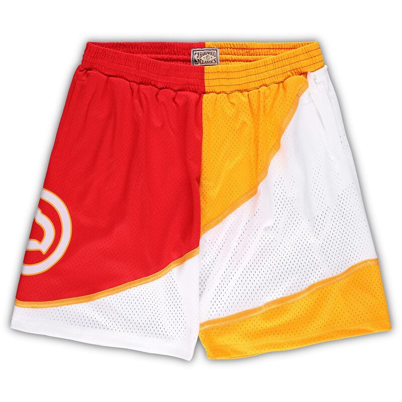 アンブランデッド レディース ボトムス ハーフパンツ・ショーツ トール ショートパンツ Unbranded Men's Mitchell & Ness Yellow/Red Atlanta Hawks Big & Tall Hardwood Classicsplit Swingman Shorts Haw Yellow イエロー 18,446円