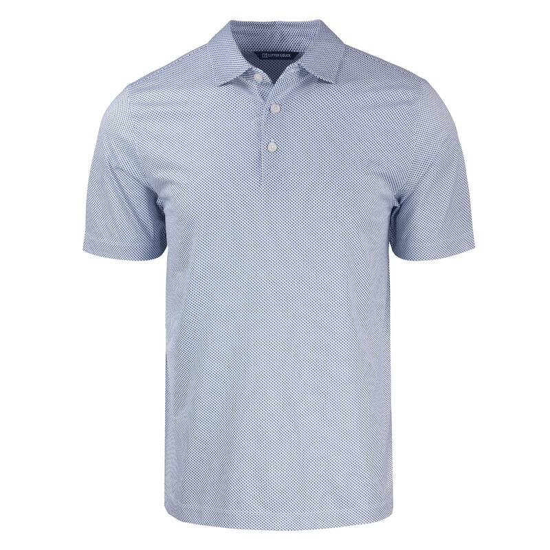 カッターアンドバック レディース トップス Tシャツ ポロシャツ プリント Cutter & Buck Pikeco Symmetry Print Stretch Recycled Mens Polo Tour Blue ブルー