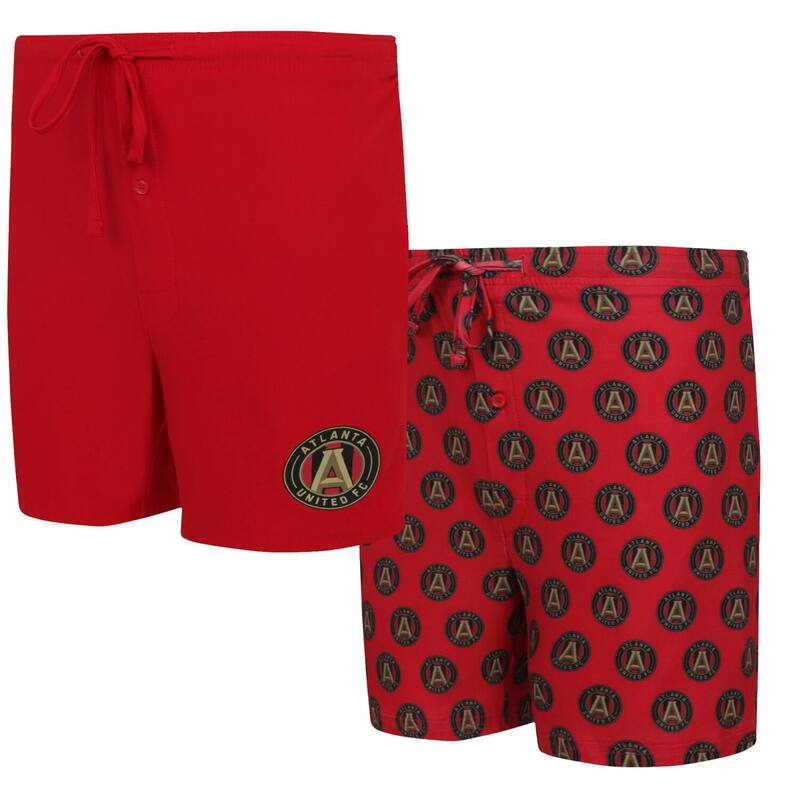アンブランデッド レディース ボトムス ハーフパンツ・ショーツ ショートパンツ Unbranded Men's Conceptsport Red Atlanta United FC Gauge Two-Pack Shortset Atu Red レッド