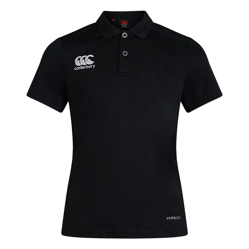 カンタベリー レディース トップス プルオーバー スポーツシャツ Canterbury Womens/Ladies Club Dry Polo Shirt Black 黒いこと