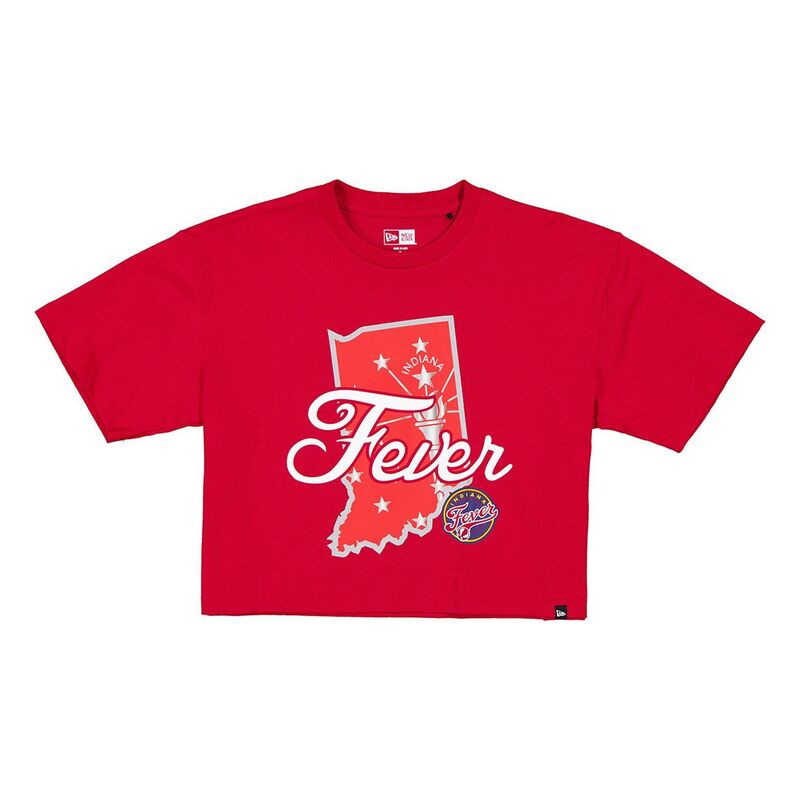 ニューエラ レディース トップス Tシャツ Women's New Era Red Indiana Fever 2026 WNBA Draft Hometown Boxy T-Shirt Wnb Red レッド｜ReVida 店