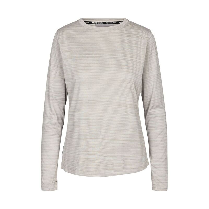 トレス通り手形 レディース トップス プルオーバー 長袖 Trespass Womens/Ladies Nettilong-Sleeved Active Toplatinumarl マール