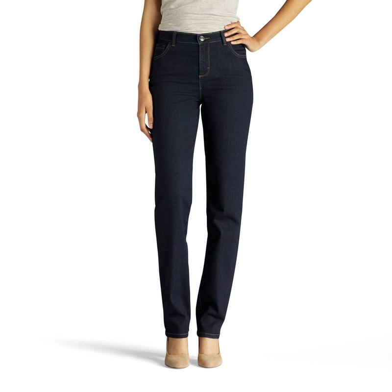 リー レディース ボトムス デニムパンツ ジーンズ Women's LeeR Instantly Slims High Waisted Straight-Leg Jeans Heritage|ReVida 店