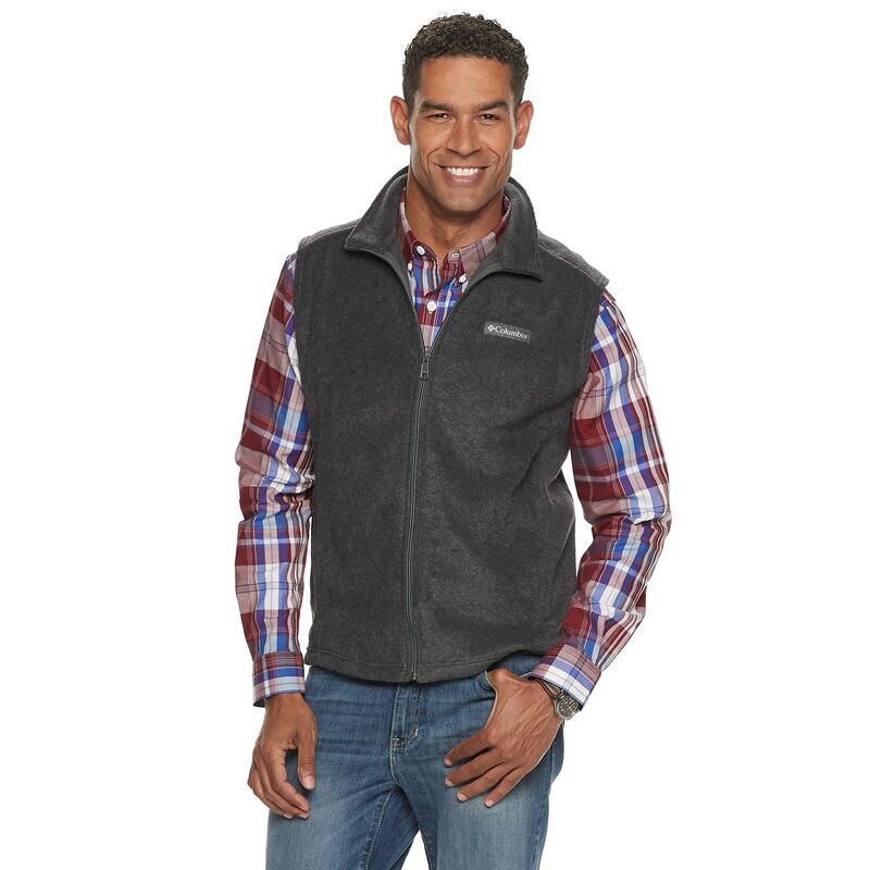 コロンビア メンズ アウター ジャケット・ブルゾン Tシャツ ベスト フリース Men Columbia Steens Mountain Fleece Vest Charcoal Heather チャコール