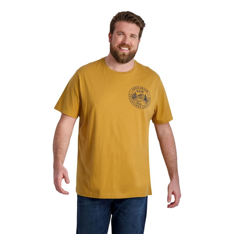 エディー バウアー メンズ トップス Tシャツ トール グラフィック Big & Tall Eddie Bauer Graphic Tee Butterscotch