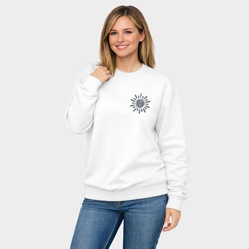 Simply Sage Market レディース トップス ティーシャツ 流汗 グラフィック Simply Sage Market Fun In The Sun Summer Front And Back Design - Women\u0027s Graphic Sweatshirt White 白いこと トップス-Tシャツ・カットソー
