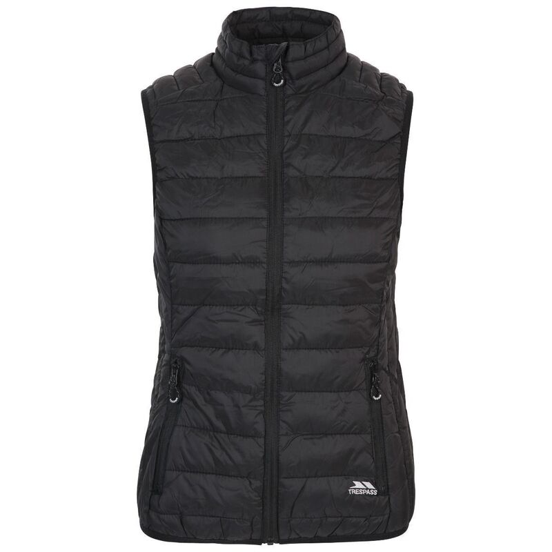 トレス通り手形 レディース アウター 上衣・上衣 プルオーバー ジレ Trespass Womens/Ladies Teeley Packaway Gilet Black 黒いこと
