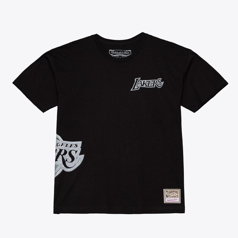 ミッチェル\u0026ネス レディース トップス Tシャツ Men Mitchell \u0026 Ness Black Los Angeles Lakers Chrome Heritage T-Shirt Lak Black ブラック