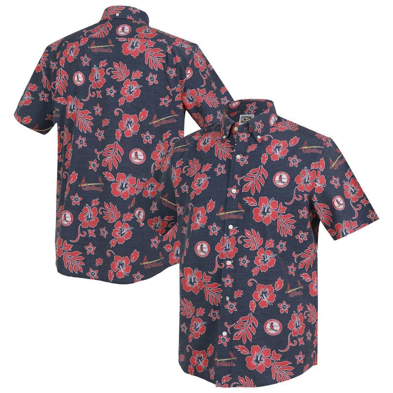 レインスプーナー レディース トップス Tシャツ ダウン Men's Reyn Spooner Navy St. Louis Cardinals Cooperstown Kekai Performance Button-Down Top Crd Navy ネイビー｜ReVida 店