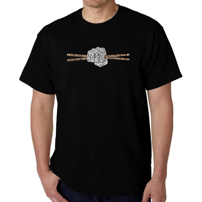 エルエーポップアート レディース トップス Tシャツ LA Pop Art Drum Sticks - Men Word Art-Shirt Black ブラック