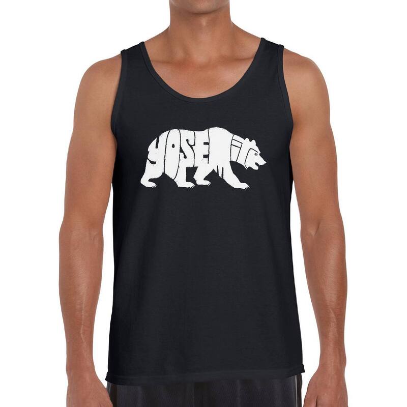 エルエーポップアート レディース トップス Tシャツ LA Pop Art Yosemite Bear - Men Word Artank Top Black ブラック
