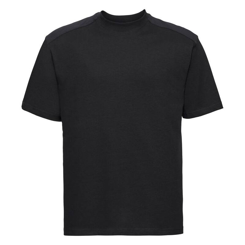 ラッセルアスレチック レディース トップス プルオーバー 綿織物 Russell Athletic Russell Europe Mens Workwear Short Sleeve Cotton T-Shirt Black 黒いこと