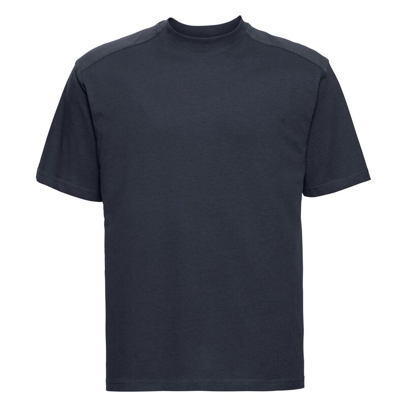 ラッセルアスレチック レディース トップス プルオーバー 綿織物 Russell Athletic Russell Europe Mens Workwear Short Sleeve Cotton T-Shirt French Navy 米国海軍
