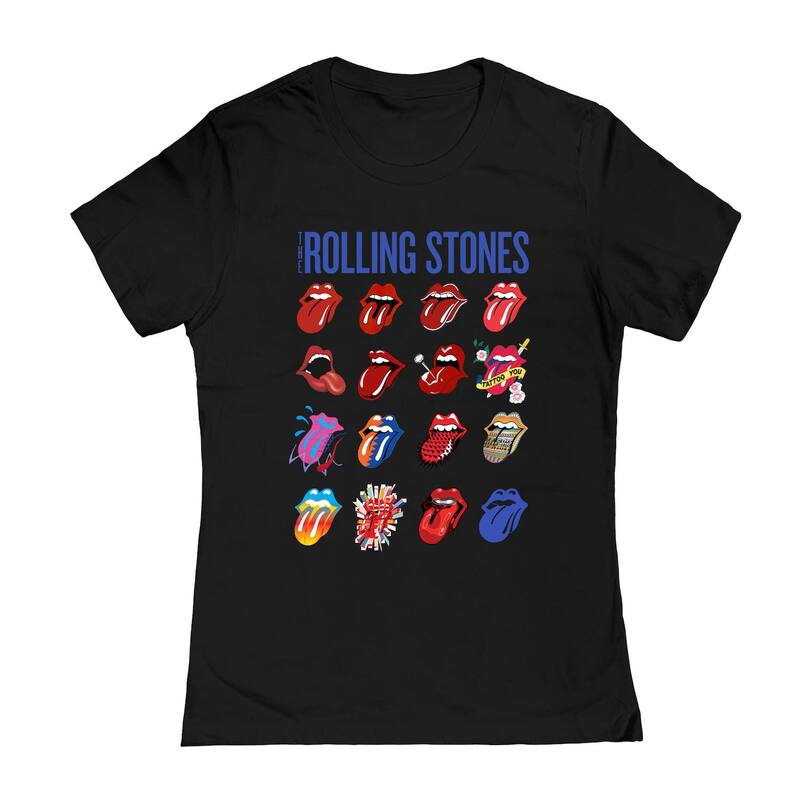 アニメキャラクター レディース トップス Tシャツ グラフィック Licensed Character Juniors Rolling Stones Evolution Graphic Tee Black ブラック