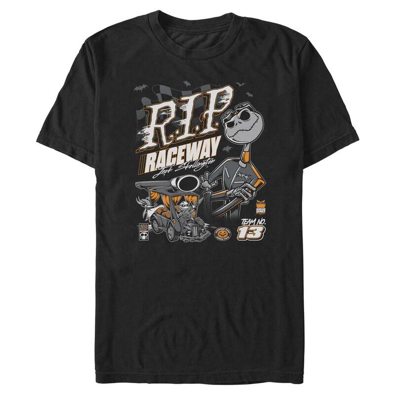 ディズニー レディース トップス Tシャツ トール グラフィック Big \u0026 Tall Disney Jack Skellington RIP Raceway Graphic Tee Black ブラック