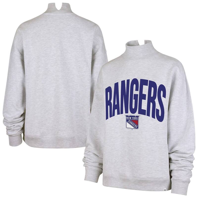 フォーティセブンブランド レディース トップス プルオーバー 汗水 47 Brand Women\u0027s \u002747 Heather Gray New York Rangersubtle Muse Sweatshirt Ran Grey 薄墨色