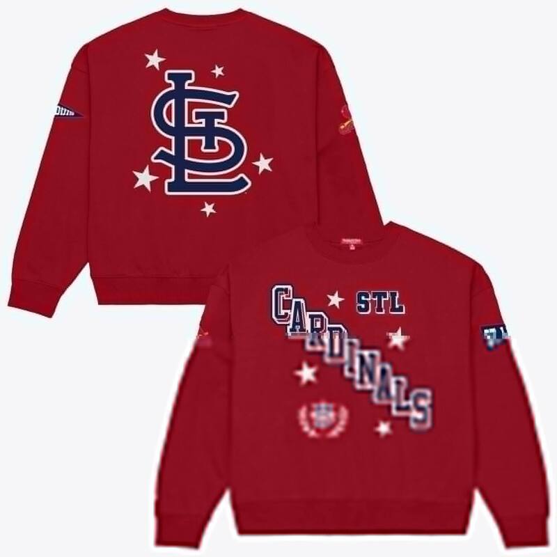ミッチェル\u0026ネス レディース トップス ティーシャツ 流汗 Women\u0027s Mitchell \u0026 Ness Red St. Louis Cardinals Pep Rally Sweatshirt Crd Red 赤いこと レディースファッション-Tシャツ・カットソー