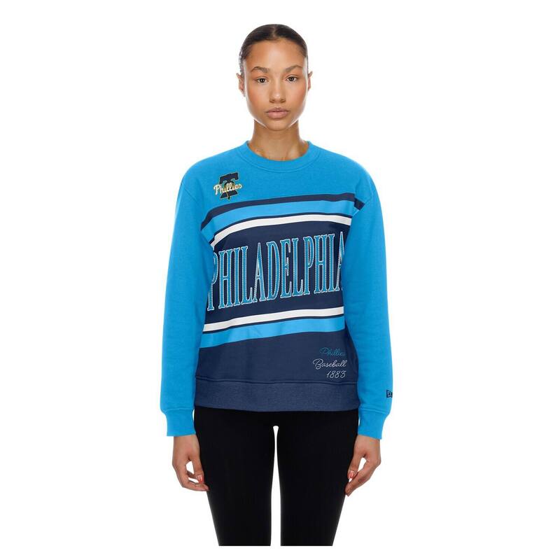 ニュー内鰓 レディース トップス プルオーバー 労働者の一団素っ首 流汗 フリース Women\u0027s New Era Navy Philadelphia Phillies City Connect Gameday Crewneck Fleece Sweatshirt Phl Navy 米国海軍