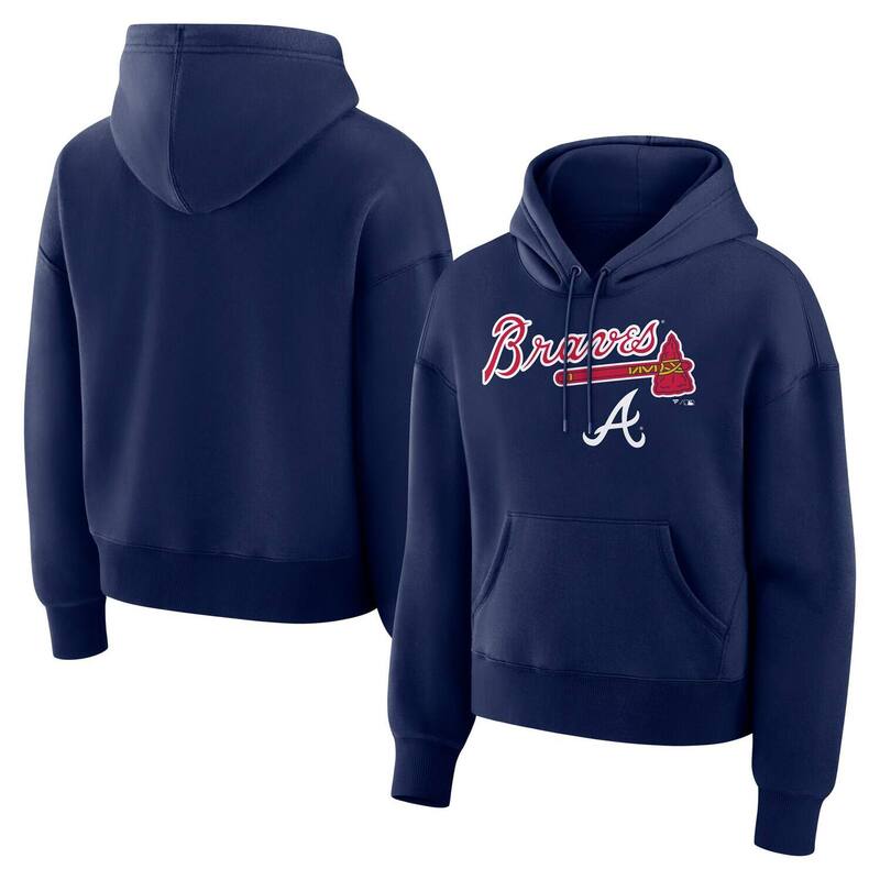 ファナティクス レディース トップス プルオーバー フリース パーカー Women\u0027s Fanatics Navy Atlanta Braves Lockup Legacy Fleece Hoodie Brv Navy 米国海軍