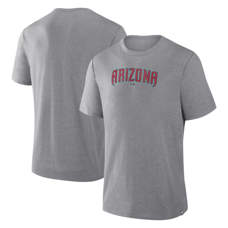 ファナティクス レディース トップス プルオーバー Men\u0027s Fanatics Heather Gray Arizona Diamondbacks Play Tribute Tri-Blend T-Shirt Dbk Grey 薄墨色