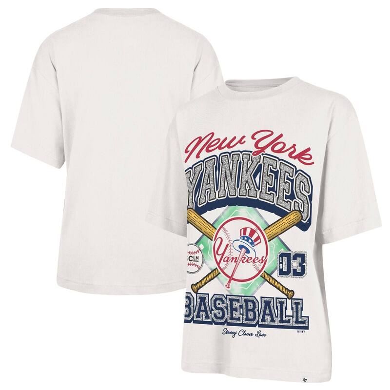 アンブランデッド レディース トップス プルオーバー Unbranded Women\u0027s \u002747 x Stoney Clover Lane Sand New York Yankees Crossover Base Foundation T-Shirt Ynk Multi マルチ色つや