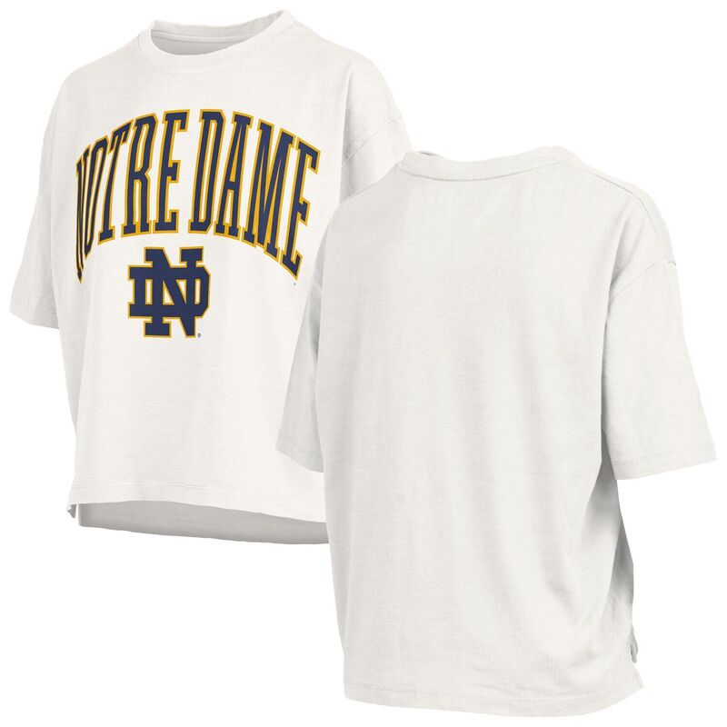 押し付けるボックス席 レディース トップス プルオーバー 足し加える大きさ Women\u0027s Pressbox White Notre Dame Fighting Irish Plusize Nelson Motley Crew Oversized Slub T-Shirt Ntd White 白いこと