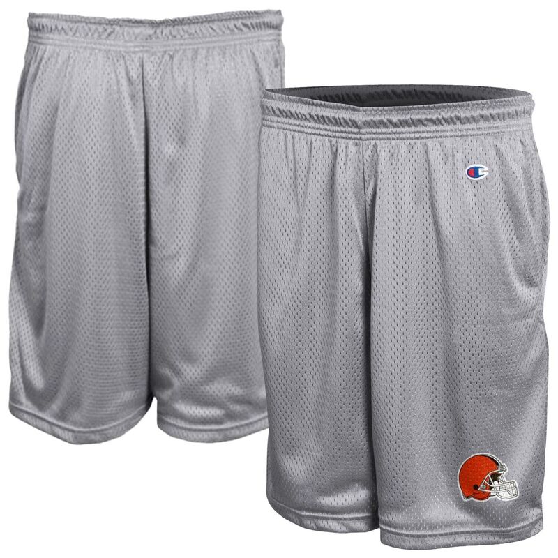 チャンピオン レディース ボトムス ハーフパンツ・ショーツ メッシュ ショートパンツ Men's Champion Gray Cleveland Browns Classic Meshorts Brn Grey グレー|ReVida 店