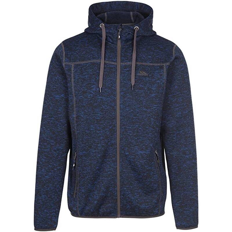 トレス通行手形 レディース アウター 上衣・上衣 フリース Trespass Mens Odeno B Marl Fleece Jacket Navy 米国海軍