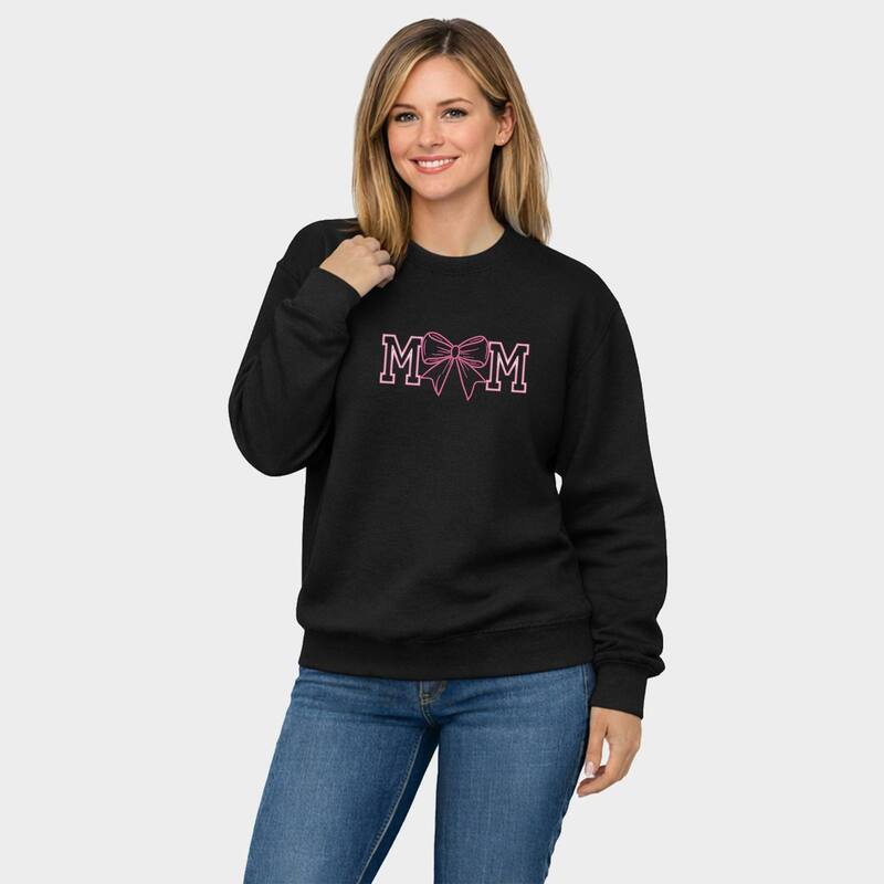 Simply Sage Market レディース トップス プルオーバー 流汗 グラフィック Simply Sage Market Coquette Bow Mom - Women\u0027s Graphic Sweatshirt Midnight