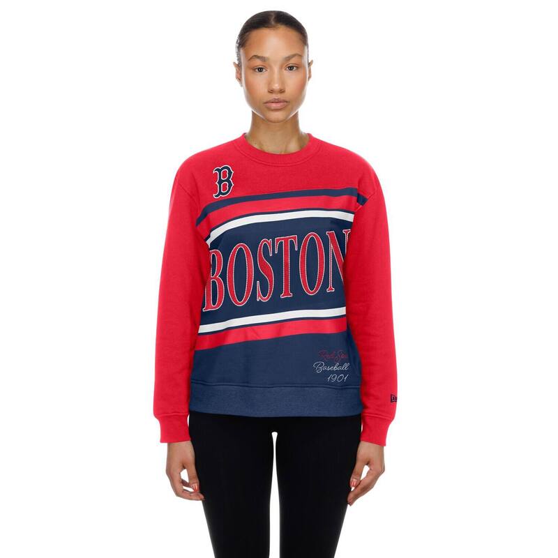 ニュー内鰓 レディース トップス プルオーバー 流汗 フリース Women\u0027s New Era Navy/Red Boston Red Sox Gameday Fleece Sweatshirt Rsx Navy 米国海軍
