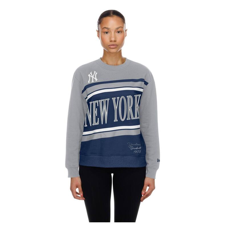 ニュー内鰓 レディース トップス プルオーバー 流汗 フリース Women\u0027s New Era Navy/Gray New York Yankees Gameday Fleece Sweatshirt Ynk Navy 米国海軍