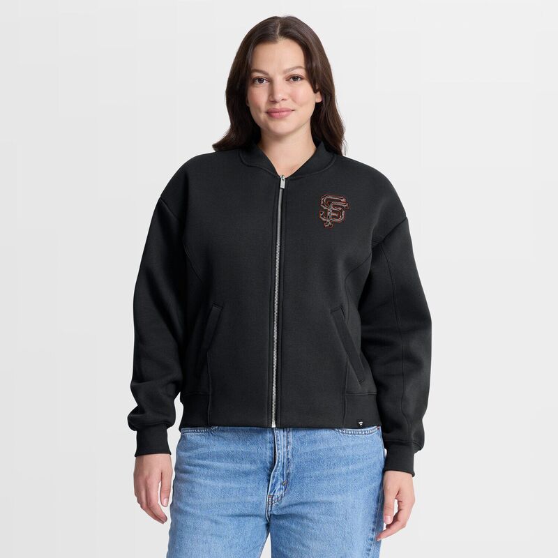 ファナティクス レディース アウター 上衣・上衣 Women\u0027s Fanatics Black San Francisco Giants Oversized Rage Against Full-Zip Jacket Gnt Black 黒いこと