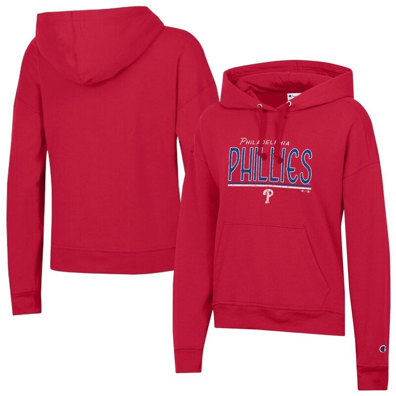 はやりっ子 レディース トップス プルオーバー ヴィンテージ パーカー Women\u0027s Champion Red Philadelphia Phillies Vintage Powerblend Hoodie Phl Red 赤いこと
