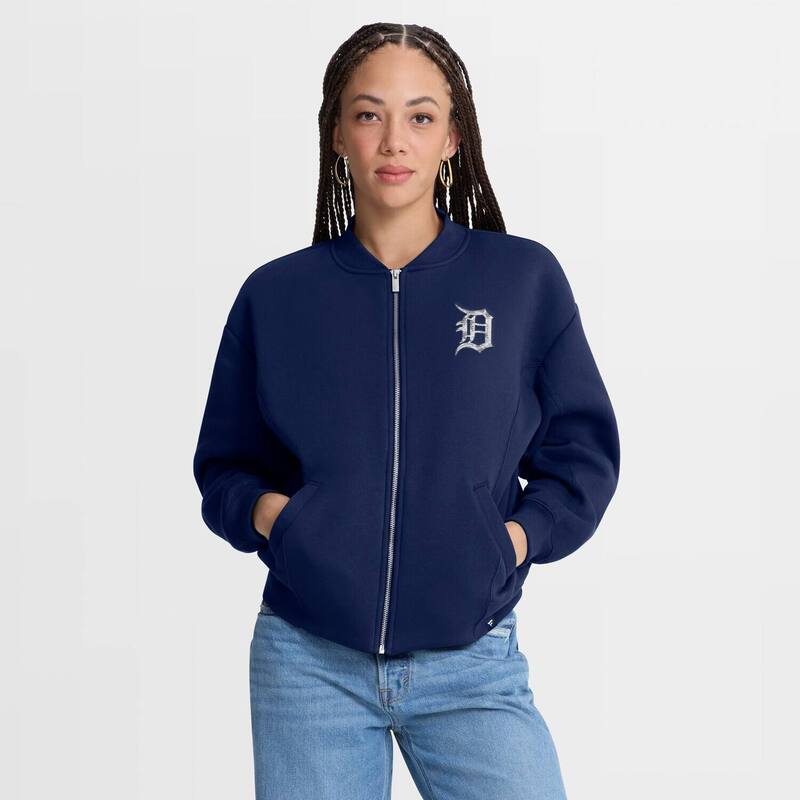 ファナティクス レディース アウター 上衣・上衣 Women\u0027s Fanatics Navy Detroitigers Oversized Rage Against Full-Zip Jacketgr Navy 米国海軍