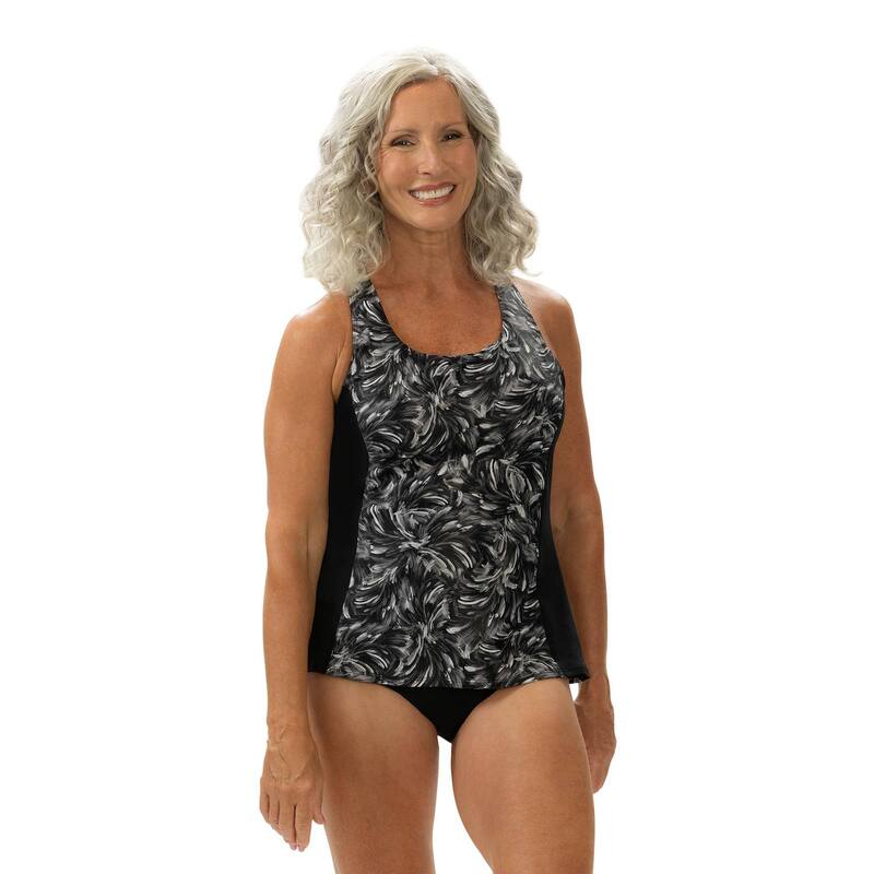 海豚 レディース 水泳着 いの一番のみ 刷り上げる Women\u0027s Dolfin Printwist Back Tankini Swim Top Oasis