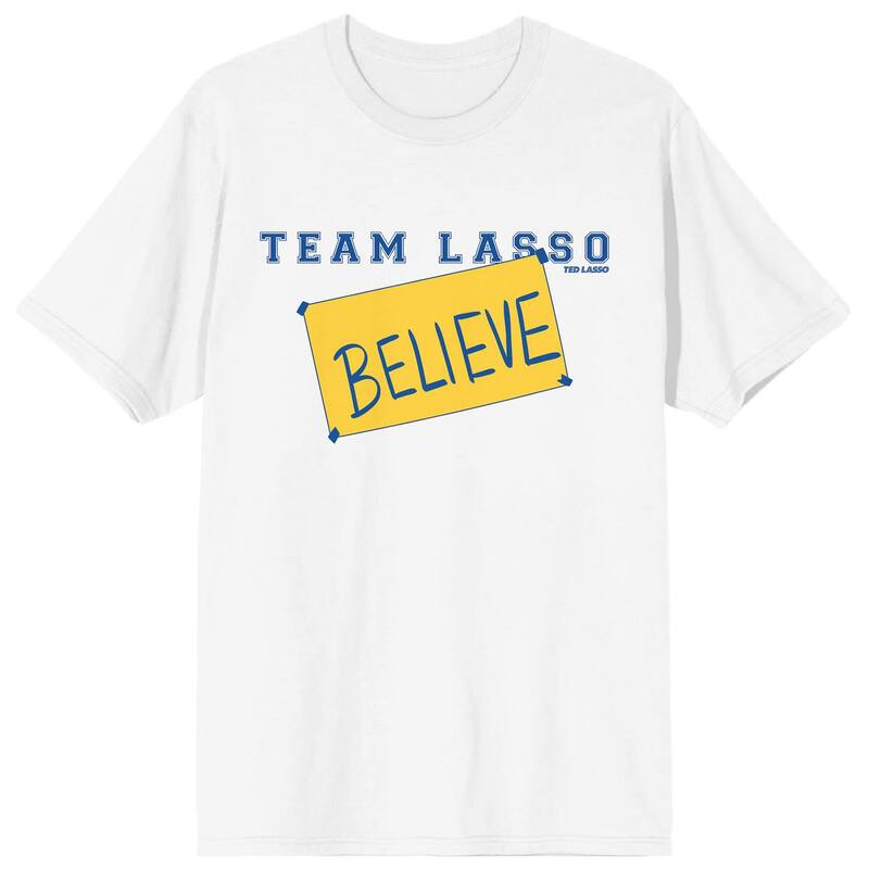アニメキャラクター レディース トップス Tシャツ グラフィック Licensed Character Juniors Ted Lasso \"Team Lasso Believe\" Graphic Tee White ホワイト
