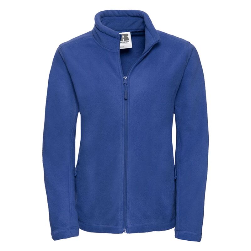 ラッセルアスレチック レディース アウター ジャケット・ブルゾン フリース Russell Athletic Russell Womens/Ladies Full Zip Outdoor Fleece Jacket Bright Royal Blue ブルー｜ReVida 店